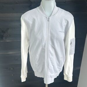 Outdoor Voices‎ Pickup Bomber Zip Up Sweatshirt Dove Small